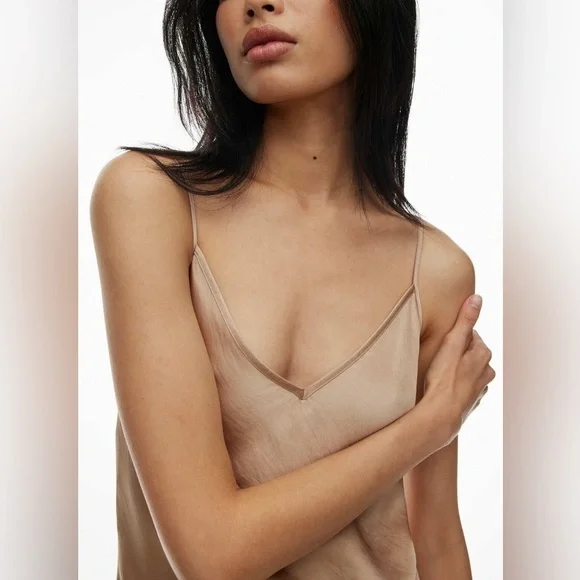 WILFRED Only Slip Satin Maxi Dress | Champagne | Small - Picture 4 of 11